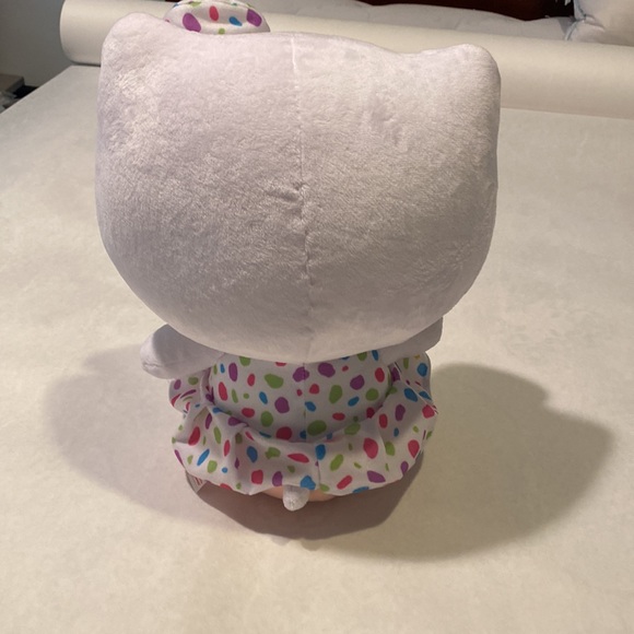 Sanrio TY Hello Kitty Confetti Dress and Bow and Lollipop Plush Animal - Picture 3 of 4